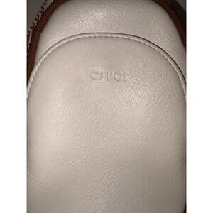 CLUCI Small Sling Bag for Women Crossbody, Faux 1-1 Off White With Tan
